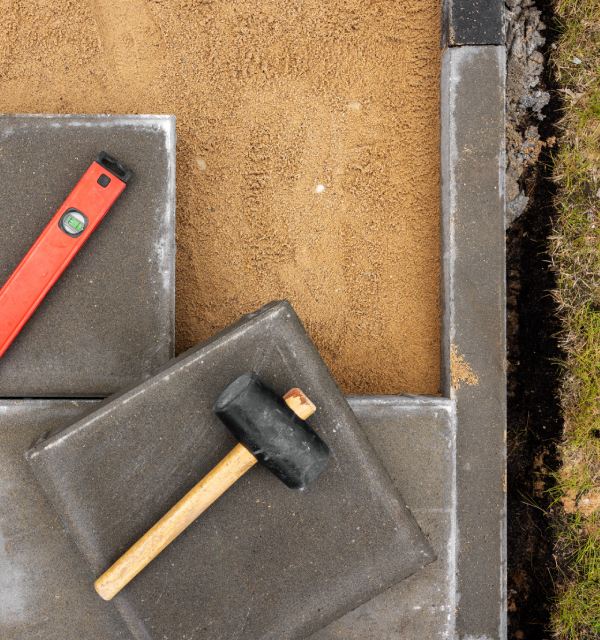 Création de terrasse en dalles de béton à Hénin-Beaumont