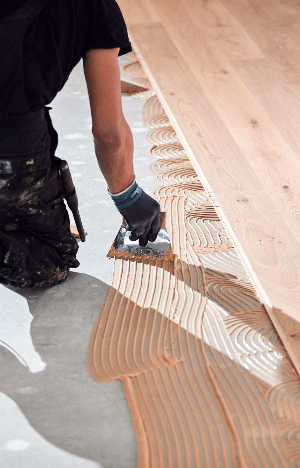 Pose de parquet à Lens